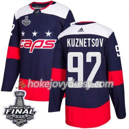 Pánské Hokejový Dres Washington Capitals Evgeny Kuznetsov 92 2018 Stanley Cup Final Patch Adidas Stadium Series Authentic